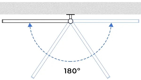 Portasciugamani rotante elettrico con termostato ARABESQUE 196W/230V 81,8 cm IP44 bianco