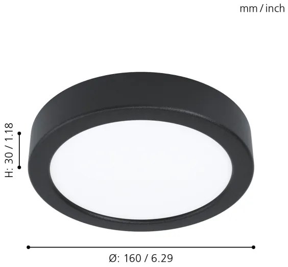 Eglo 99233 - Plafoniera LED FUEVA 5 LED/10,5W/230V