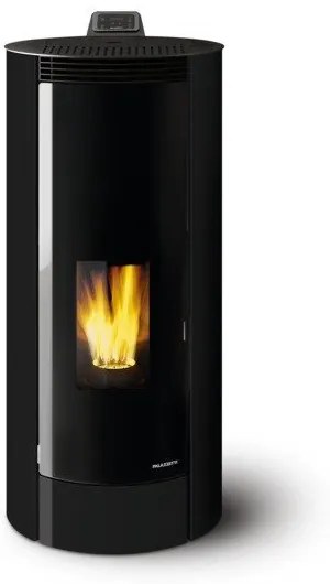 Stufa A Pellet Ecofire Ad Aria 8kw Con Struttura In Acciaio Nero Palazzetti Melita 8