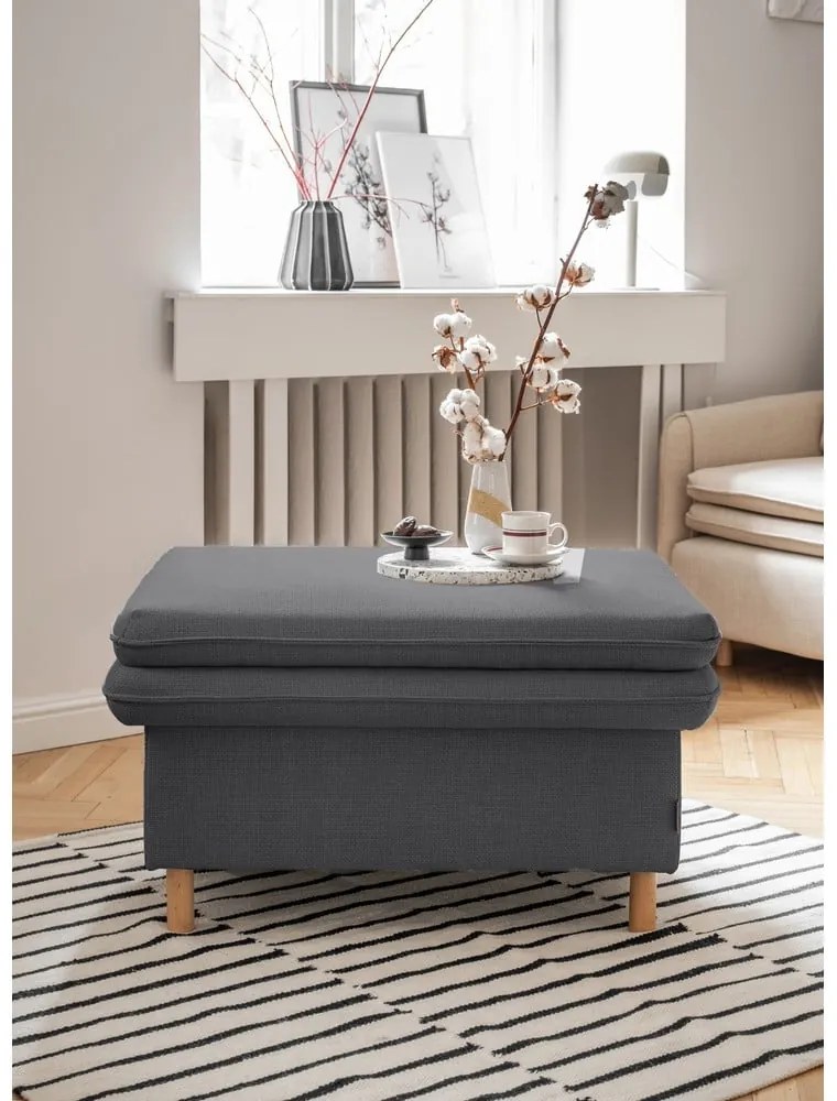Poggiapiedi grigio scuro Simon - Miuform