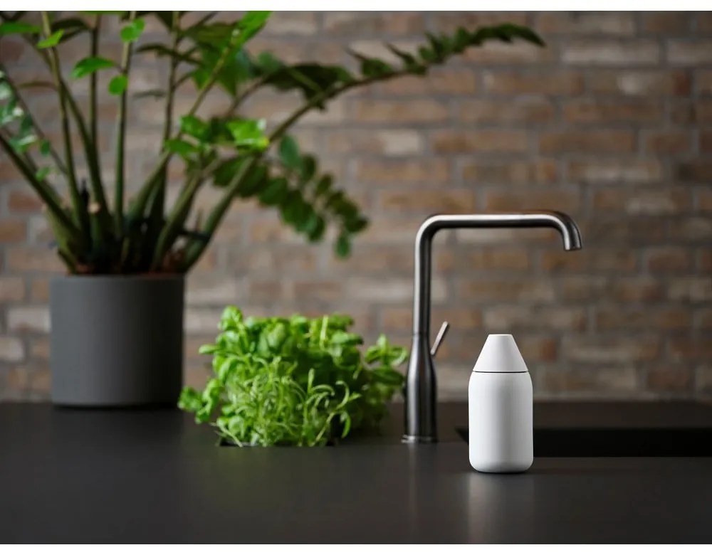 Dispenser per sapone grigio chiaro in silicone 300 ml Singles – Zone