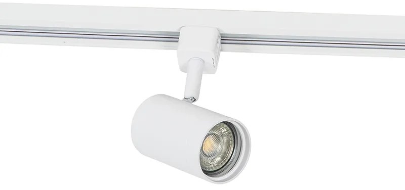 Sistema di illuminazione a binario Smart bianco monofase a 5 luci con Wifi GU10 - Iconic Jeana