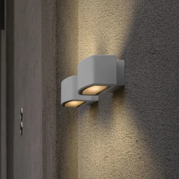 Ideal Lux - Applique da esterno ANDROMEDA 1xE27/60W/230V IP55 bianco