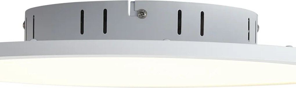 Pannello LED Smart bianco 40 cm con LED Dim to Warm e telecomando - Knob