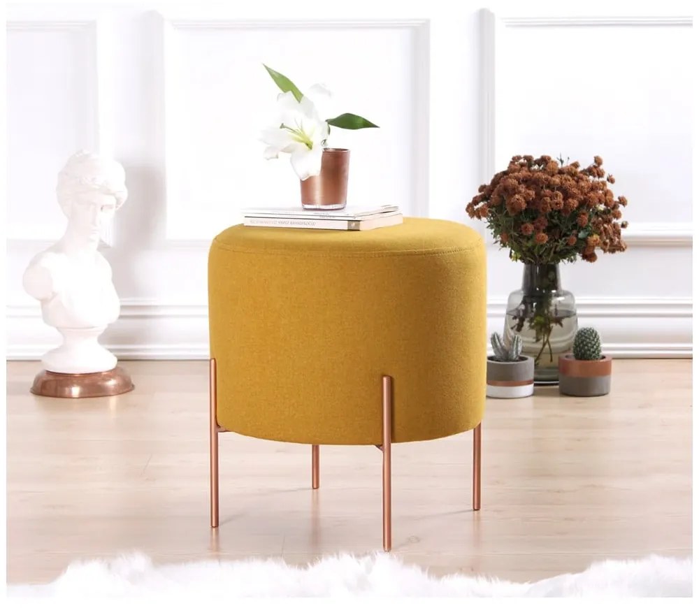 Sgabello in colore senape Copper - Artie