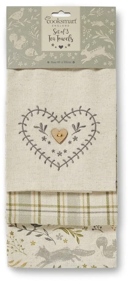 Set di strofinacci e guanto da forno Woodland - Cooksmart ®