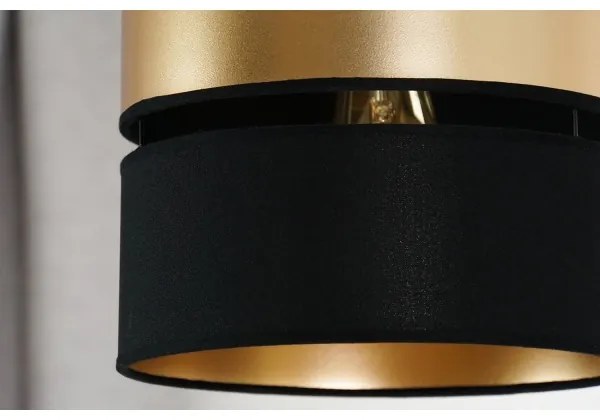 Brilagi - Lampadario a sospensione con filo ROYAL 1xE27/15W/230V diametro 25 cm nero/oro