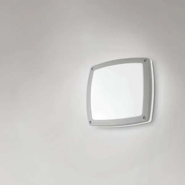 Lampada applique per esterni 30x30 cm PARIS in alluminio Silver