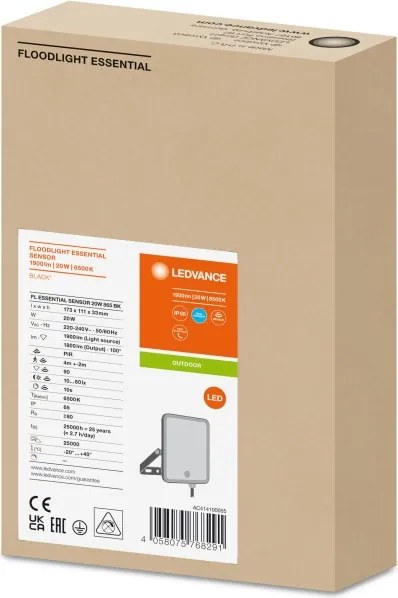 Ledvance - Proiettore LED da esterno con sensore FLOODLIGHT LED/20W/230V 6500K IP65