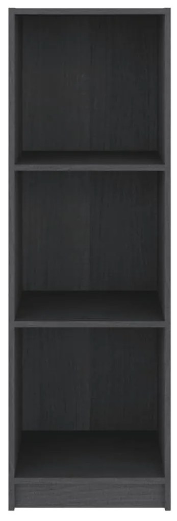 Libreria/Divisorio Grigio 36x33x110 cm Legno Massello di Pino