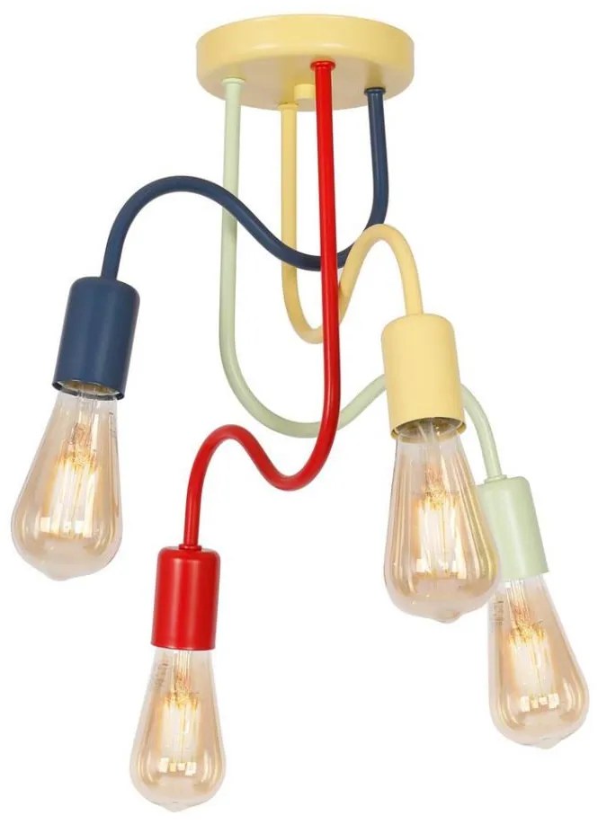 Lampadario fisso per bambini DOW 4xE27/60W/230V