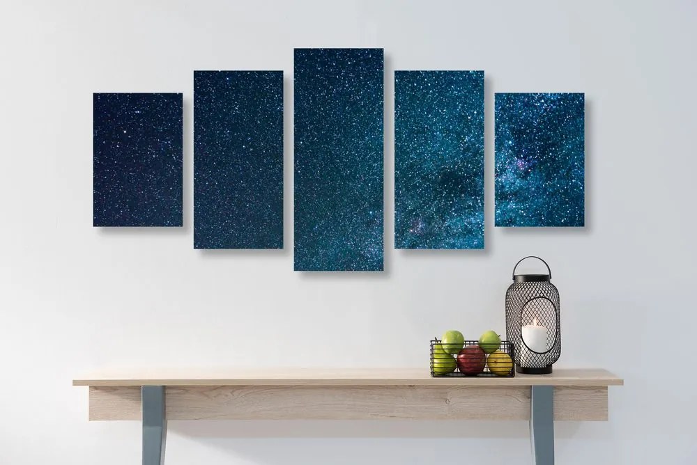 Quadri 5 pezzi – Via Lattea tra le stelle