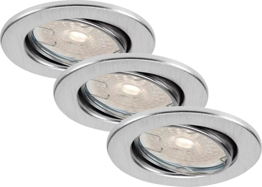 Brilo - set di 3 faretti LED dimmerabili da incasso per bagno DIMM LED/5,5W/230V IP23