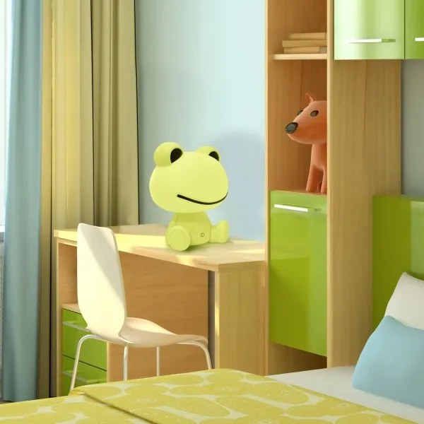 Lampada touch per bambini a LED dimmerabile FROG LED/2,5W/3,7V 1200 mAh