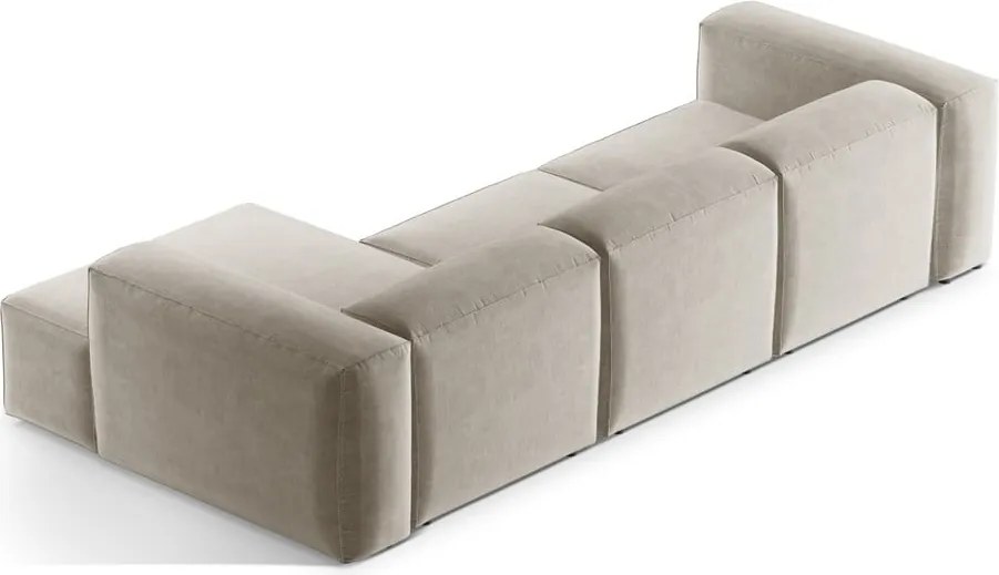 Divano angolare beige (con penisola a destra/con chaise lounge) Bergamo – Cosmopolitan Design
