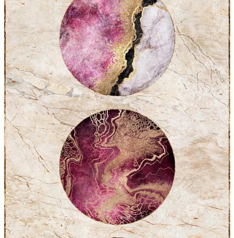Fotomurale Marble Two, multicolore 159 x 280 cm