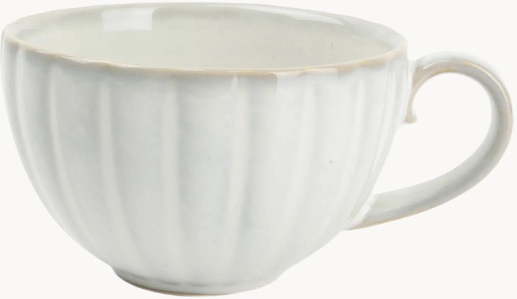 Set di 4 tazzine da caffè in porcellana Lotus
