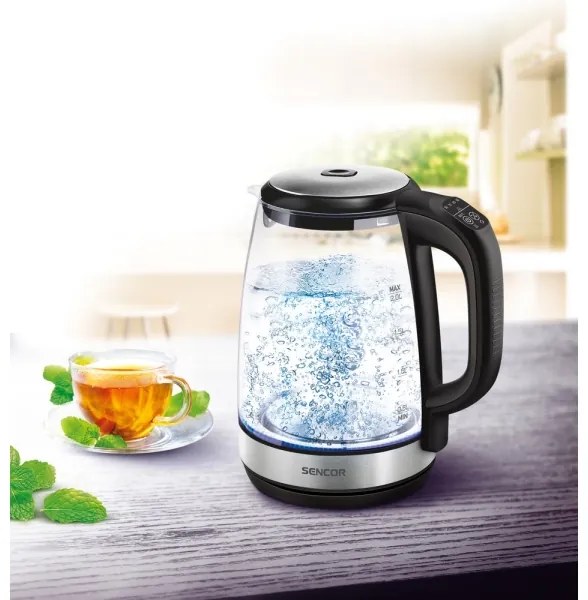 Sencor - Bollitore con termoregolazione 2 l 2200W/230V