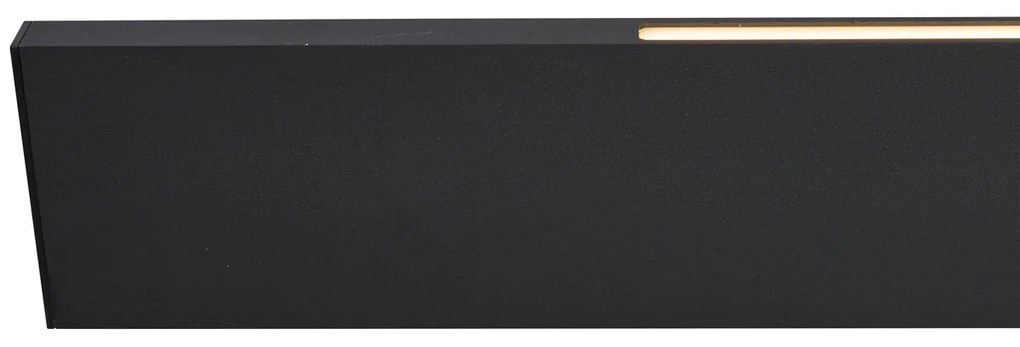 Lampada a sospensione moderna nera con LED dimmerabile a 3 livelli Easylift - Straight