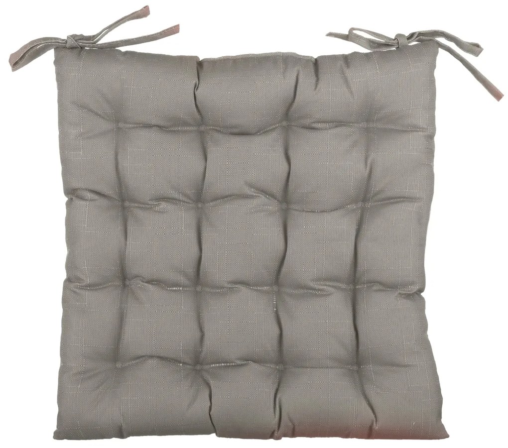 Cuscino sedia grigio 42x42 cm idrorepellente
