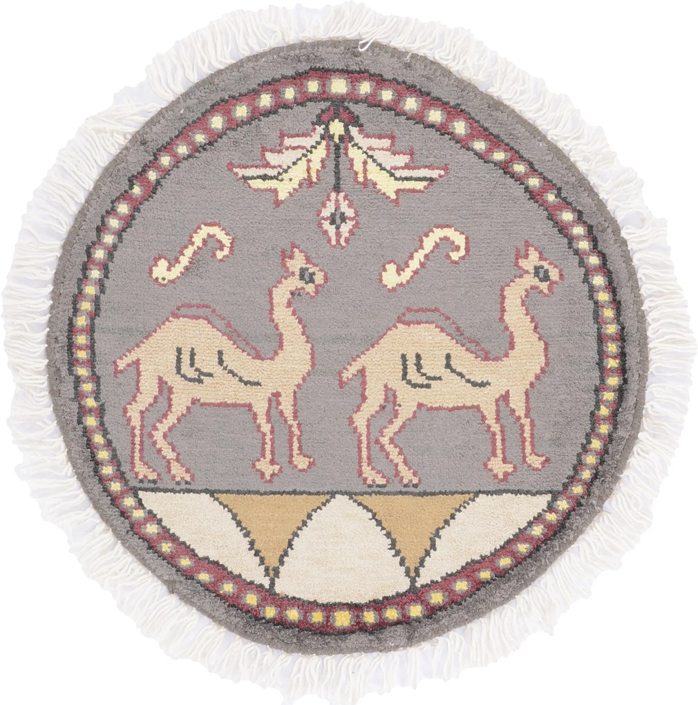 Agra Tappeto orientale 50 x 50 (Indian) Annodato A Mano
