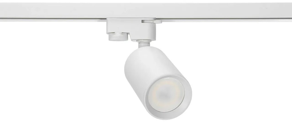 Faretto GU10 per binario Monofase - Bianco - Orientabile