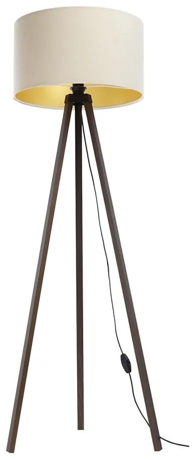 Lampada da terra STANDART 1xE27/60W/230V panna/marrone