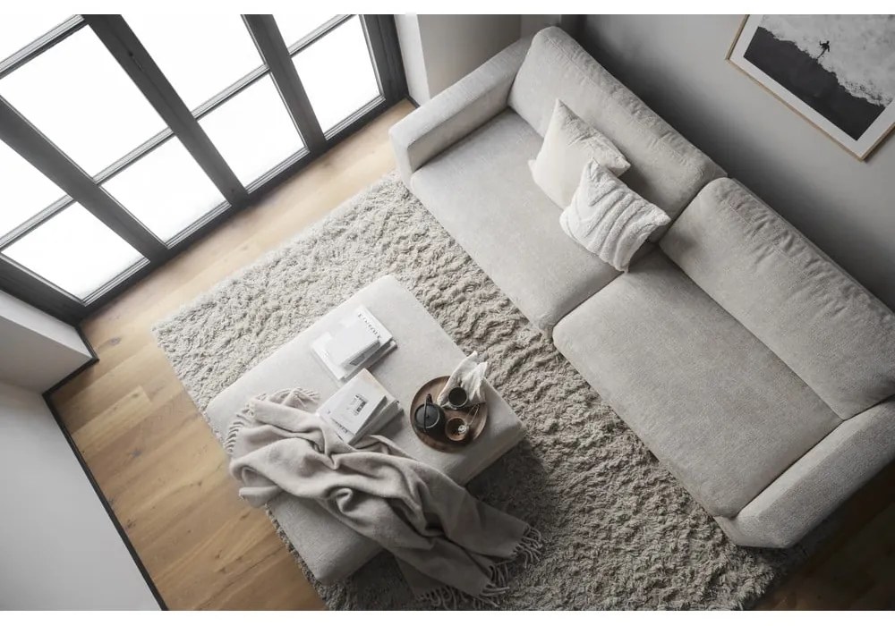 Pouf crema Duncan - Rowico