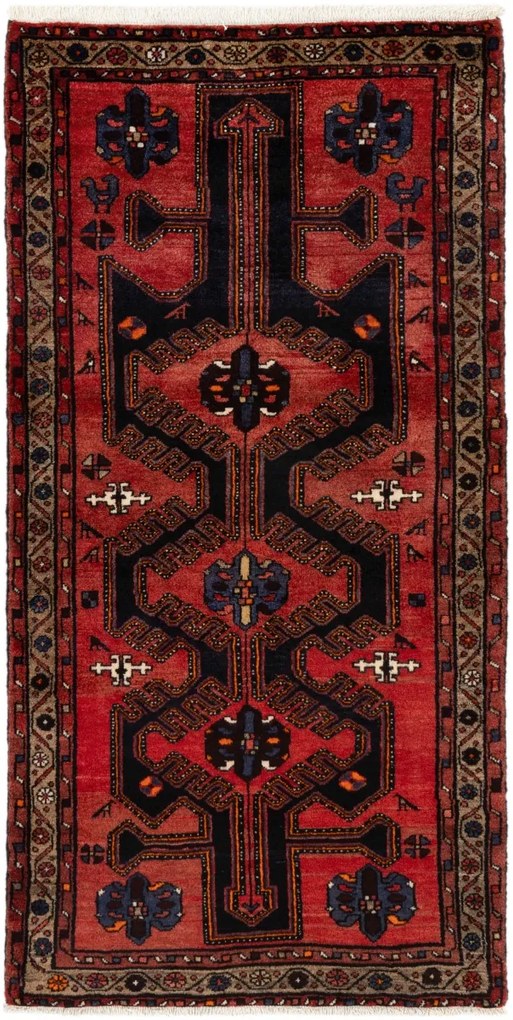 Persian Tappeto 110 x 210 (Iran) Annodato A Mano
