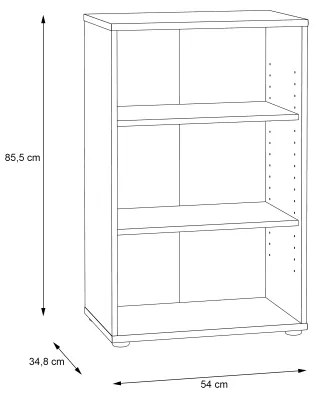 Libreria URAN in rovere Artisan