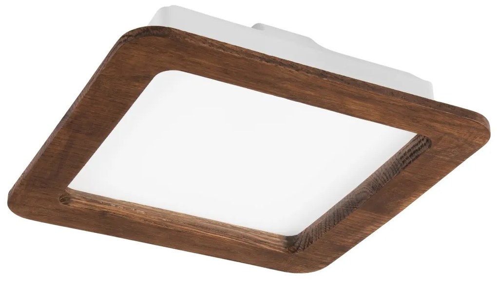 Lampada LED da incasso WOODY SPOT 17W 230V 3000K ciliegio 18,5x18,5 cm
