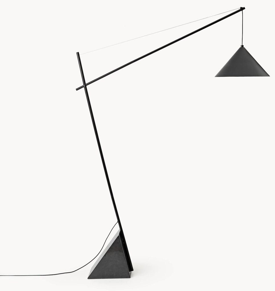 Lampada da lettura grande con base in marmo Reyna