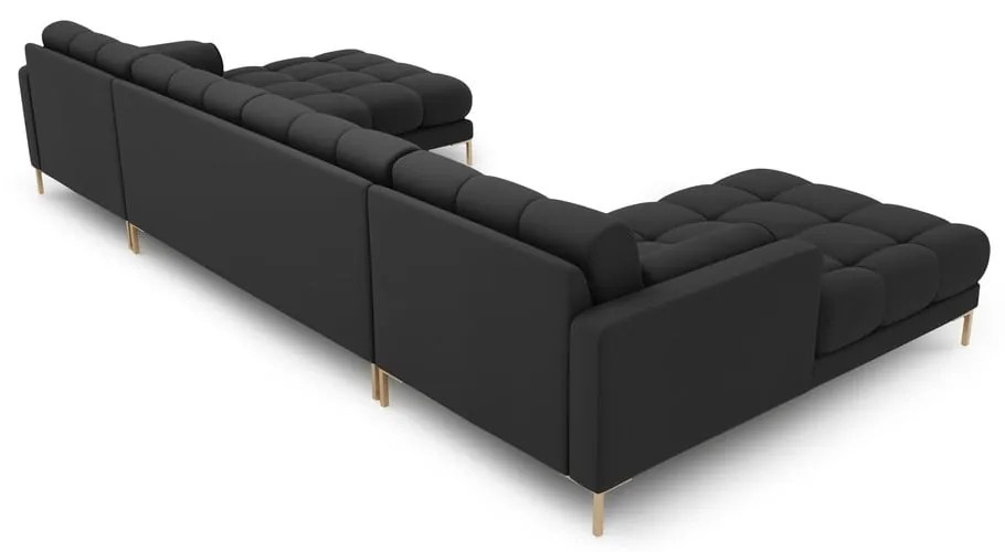 Divano angolare a U grigio scuro Bali - Cosmopolitan Design