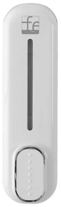Dispenser sapone liquido a muro bianco da 350 ml con fissaggi inclusi