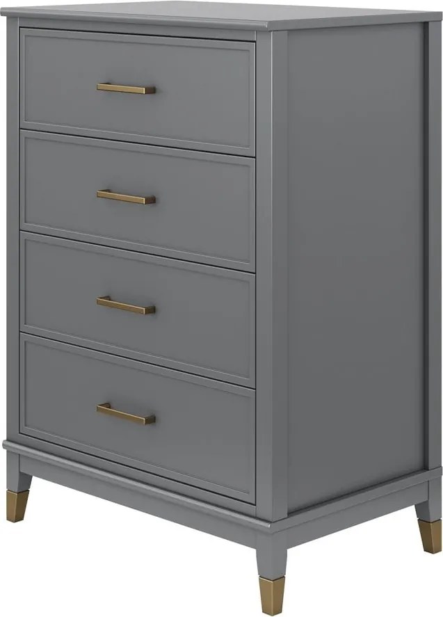 Cassettiera grigia , 75 x 106 cm Westerleigh - CosmoLiving by Cosmopolitan