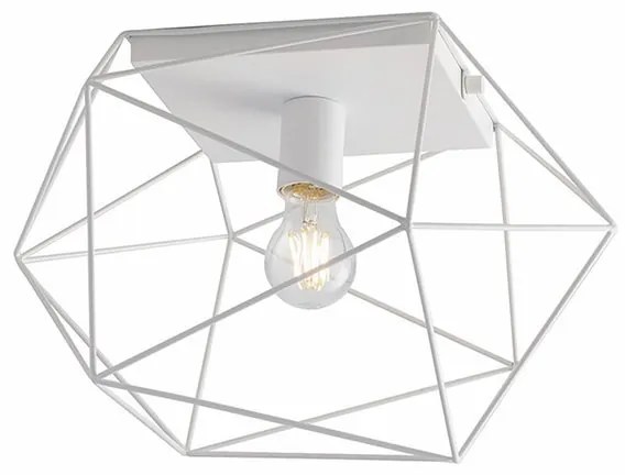 Plafoniera design Abraxas bianco IP20, 1XE27