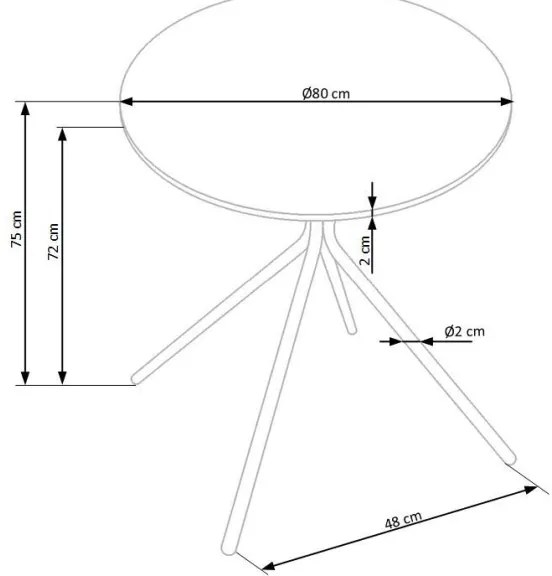 Tavolo da pranzo HOMORA nero