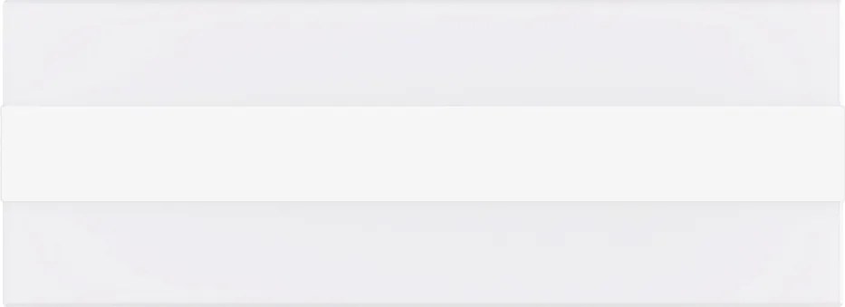 Applique 2xE27 a Luce Diffusa IP65 con fascia Bianca - Serie Glow