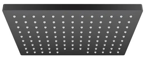Soffione doccia HANSGROHE Vernis Shape nero in abs spazzolato L 23 x H 5.1 x P 17 cm anticalcare 1 getto