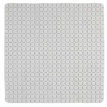 Tappeto Antiscivolo in PVC per Doccia Mosaico Bianco 54x54 cm