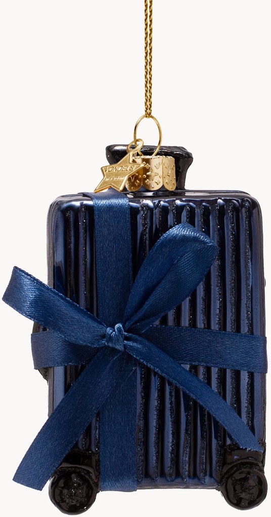 Addobbo di Natale in vetro soffiato Suitcase