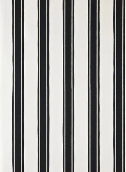 Farrow & Ball Carta da parati Block Print Stripe - Pointing/ Railings/ Silver