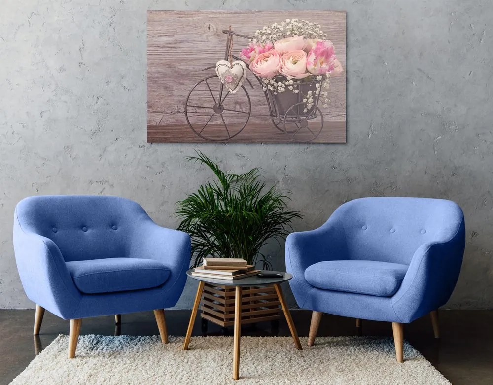 Quadro su tela – Fiori meravigliosi in vaso vintage
