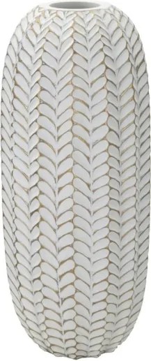 Vaso Resina Leaf Cm Ø 18,5X46