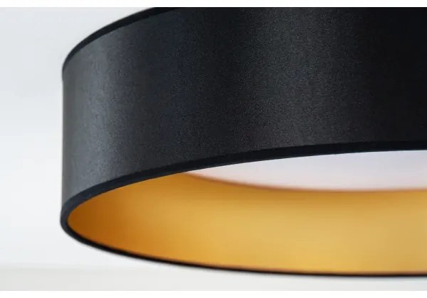 Duolla - Plafoniera LED ROLLER LED/24W/230V diametro 45 cm nero/oro