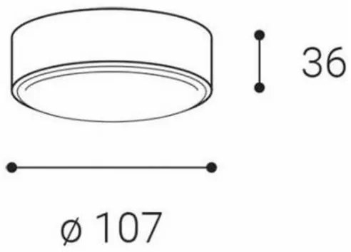 LED2 - Plafoniera LED ROLO LED/6W/230V IP65 antracite