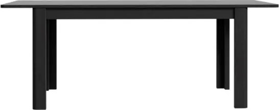 Tavolo Allungabile 90x160-206 Cm Da Arredo Interno Lehman Rovere Nero