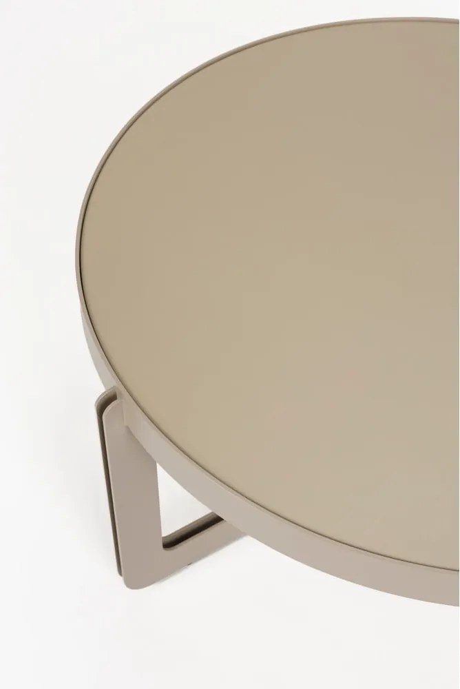 Tavolino da salotto rotondo beige ø 68 cm Centre – Zuiver