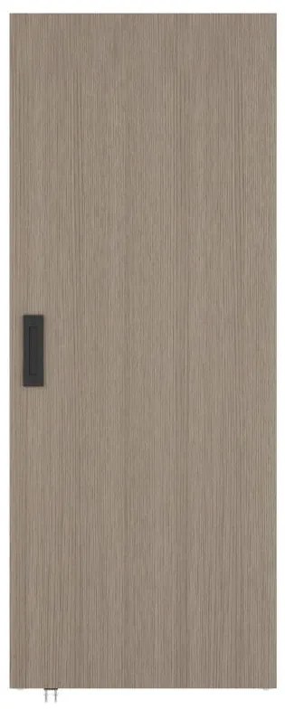 Porta scorrevole 83 x 210 cm in Legno e MDF con guida a scomparsa Rovere chiaro - BOCAZI