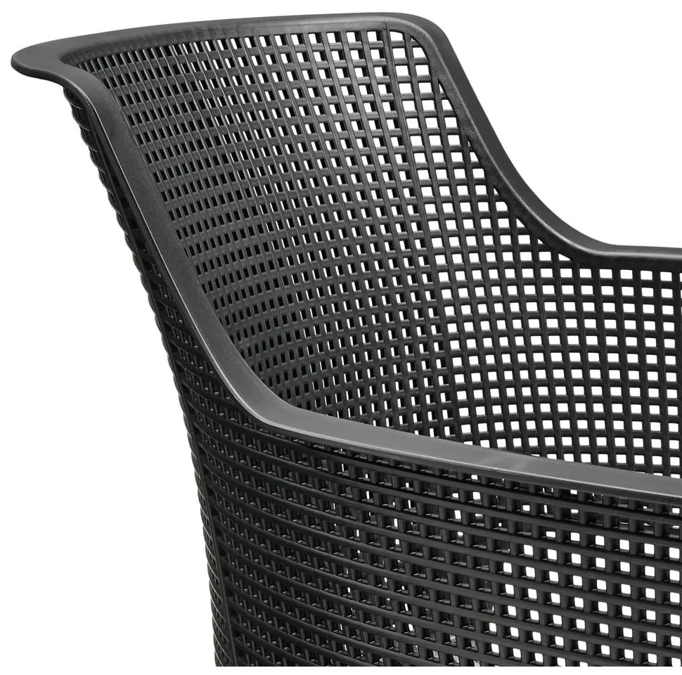 Sedia da giardino in plastica grigio scuro Elisa - Keter